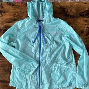 The North Face Aqua Jacket with Royal Blue Accents